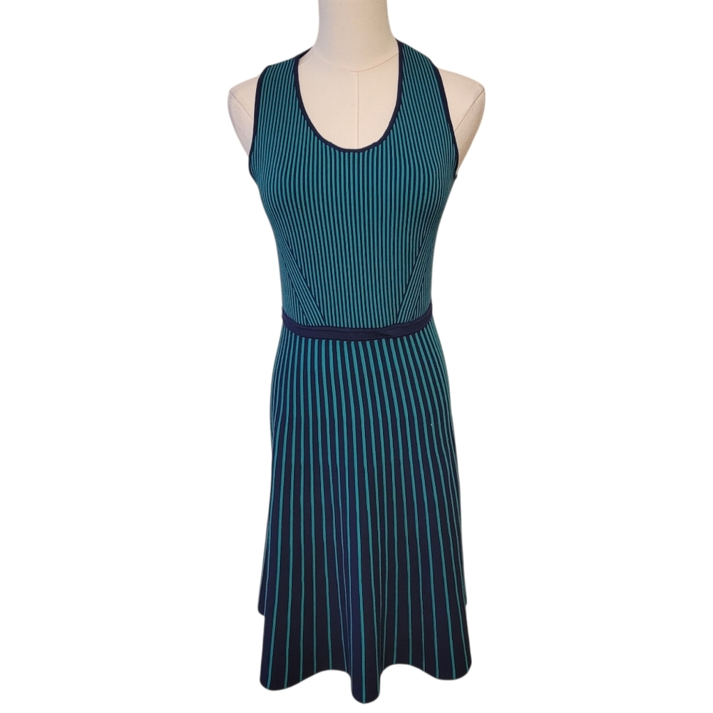 Banana Republic Green & Blue‎ Striped Sleeveless Sweater Dress Size XS